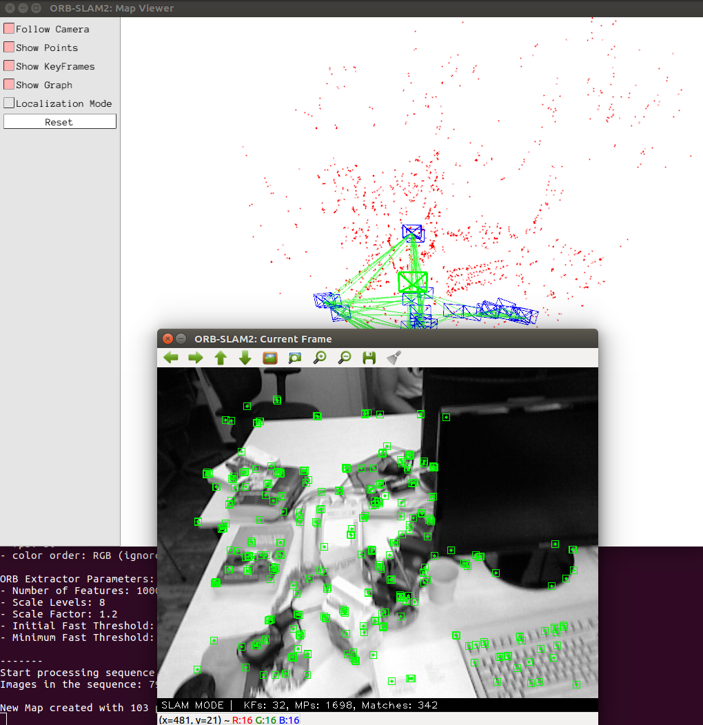 TUM、KITTI、EuRoC数据集和RealSense D435i摄像头实时数据测试ORBSLAM2非ROS版和ROS版本单目、双目、RGBD关注公主号「小秋SLAM笔记」发现更多视频讲解教程-