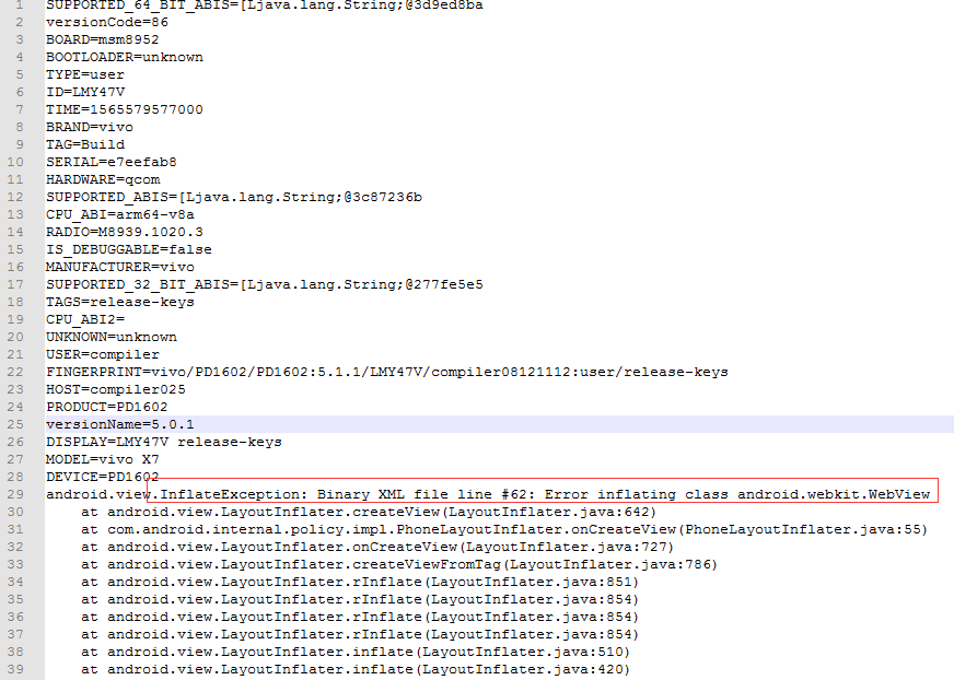 Error inflating class android.webkit.ViewCSDN博客