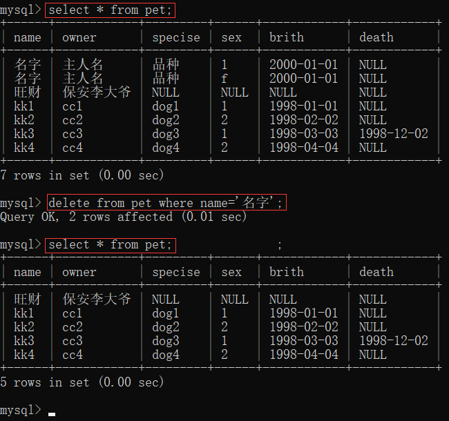 MySQL数据库-笔记02【创建数据库与数据表、数据类型与类型选择、增删改查、6种约束概念与举例(主键约束、自增约束、唯一约束、非空约束、默认约束、外键约束)】卢已好运哒~-