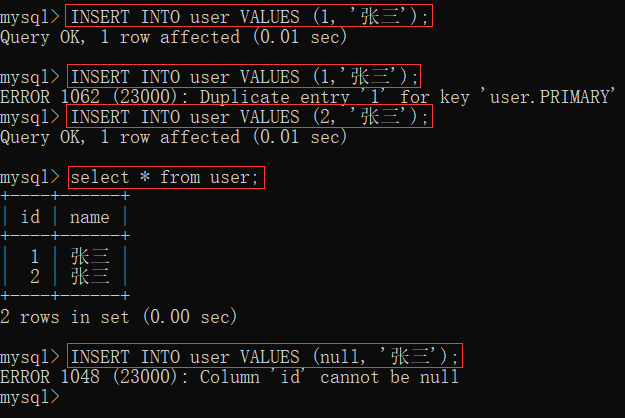 MySQL数据库-笔记02【创建数据库与数据表、数据类型与类型选择、增删改查、6种约束概念与举例(主键约束、自增约束、唯一约束、非空约束、默认约束、外键约束)】卢已好运哒~-