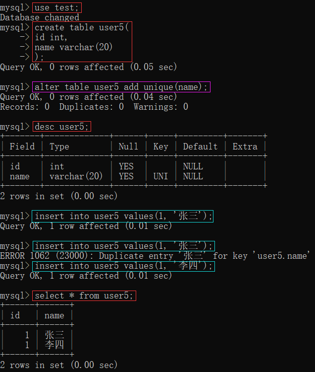 MySQL数据库-笔记02【创建数据库与数据表、数据类型与类型选择、增删改查、6种约束概念与举例(主键约束、自增约束、唯一约束、非空约束、默认约束、外键约束)】卢已好运哒~-