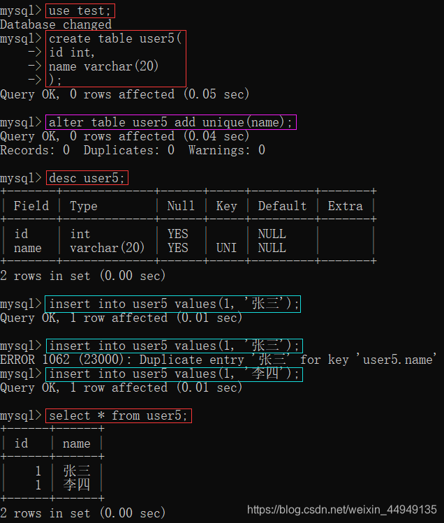 MySQL数据库-笔记02【创建数据库与数据表、数据类型与类型选择、增删改查、6种约束概念与举例(主键约束、自增约束、唯一约束、非空约束、默认约束、外键约束)】卢已好运哒~-