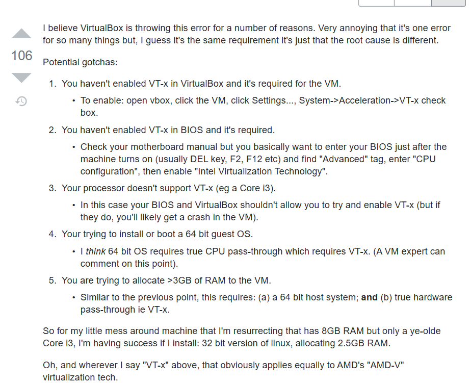 Virtual Box 报错 Vt X Is Disabled In The Bios For All Cpu Modes Verr Vmx Msr All Vmx Disable 王同学的博客 Csdn博客