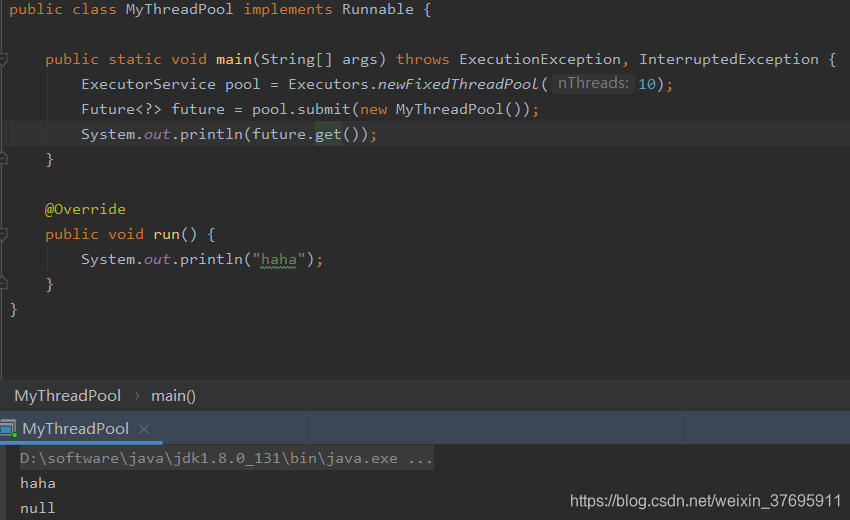 Executor框架详解,包含Executors工具类 Runnable Callable Future FutureTask,以及创建线程的 ...