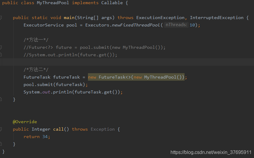 Executor框架详解,包含Executors工具类 Runnable Callable Future FutureTask,以及创建线程的 ...