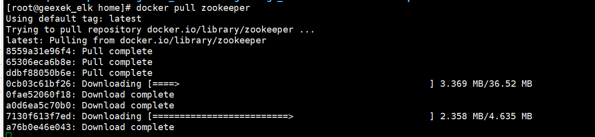 docker安装zookeeper（单机版）