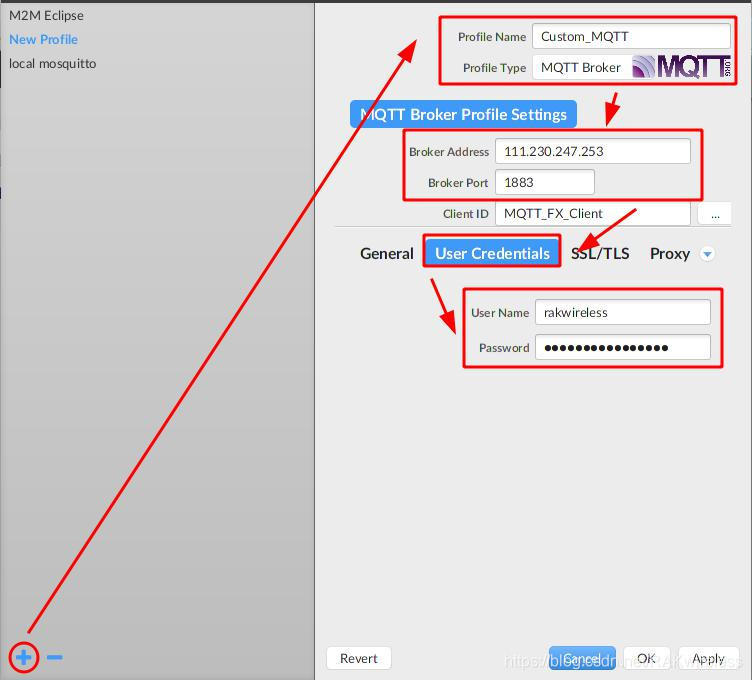 mqtt.fx新建Profile示意图