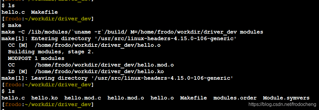 Linux kernel driver 入门01 写个驱动玩玩儿 加载/卸载 hello world_kernel driver 识别加载流程 ...
