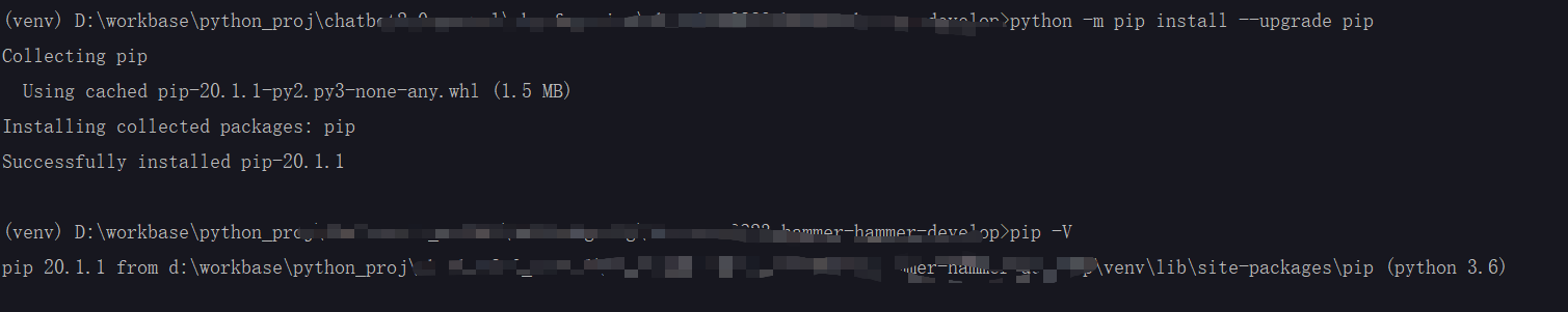 项目虚拟环境更新pip版本出现的错误以及处理方法_虚拟环境中安装不了最新版pip-CSDN博客