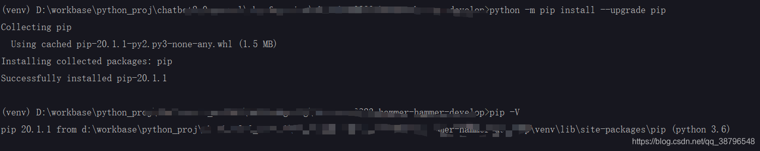 项目虚拟环境更新pip版本出现的错误以及处理方法_虚拟环境中安装不了最新版pip-CSDN博客