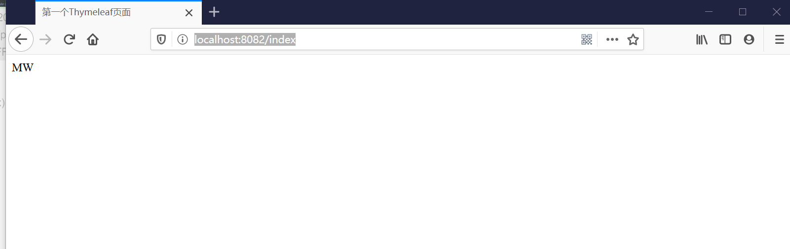 Thymeleaf简介和第一个Thymeleaf页面MW-