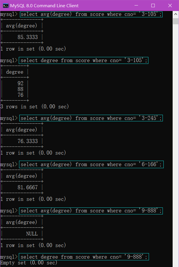 MySQL数据库-笔记04【查询练习题*8道(附解析)】卢已好运哒~-