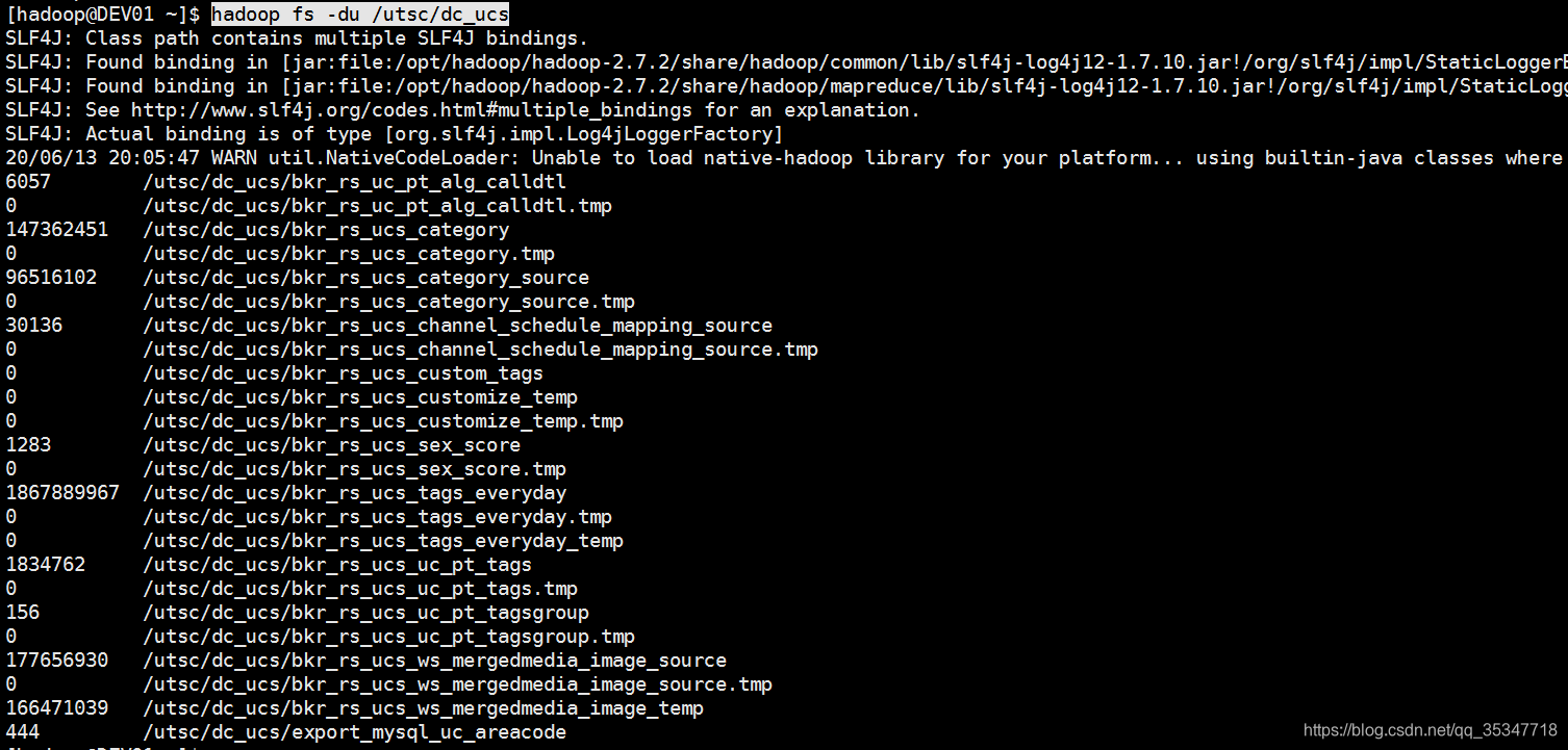 hadoop fs 常用命令qq35347718的博客-