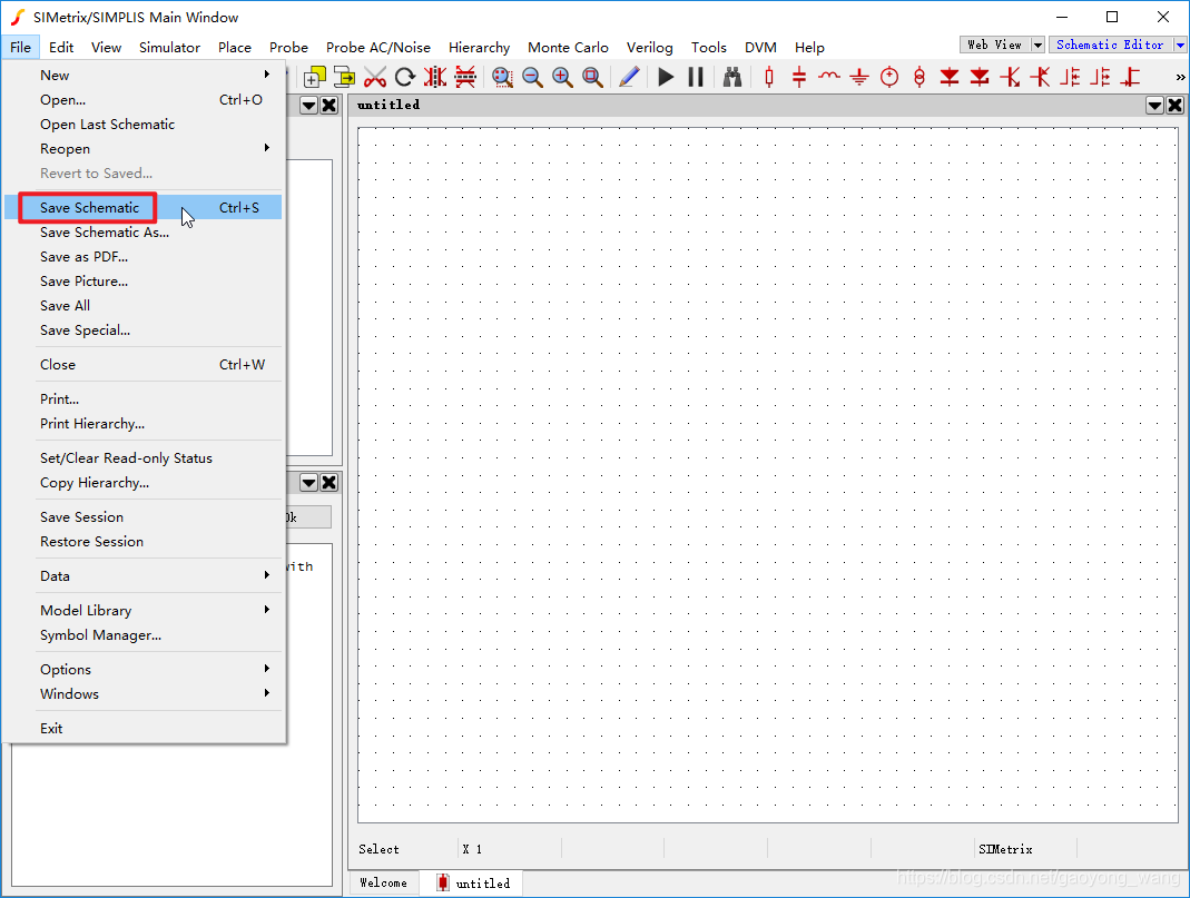 SIMetrix教程-002.快速开始一个仿真_simetrix怎么搭个简单的仿真-CSDN博客