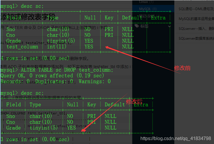 SQL语句--数据库定义语言(DDL)语句及案例演示夕目-