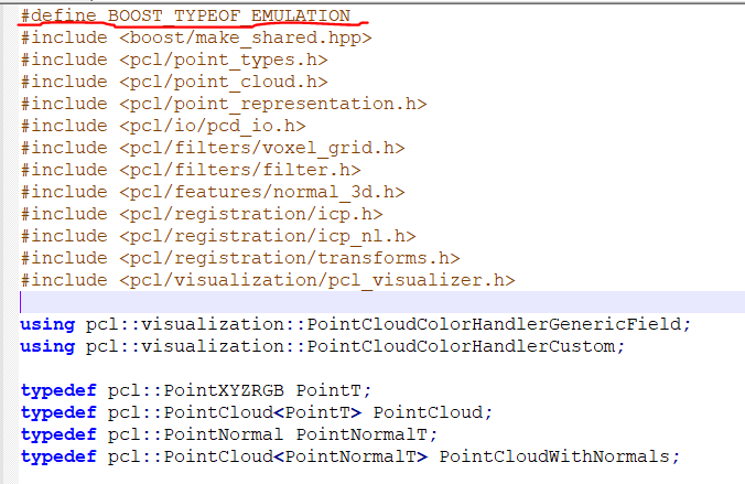 PCL点云处理typeof_impl.hpp报错