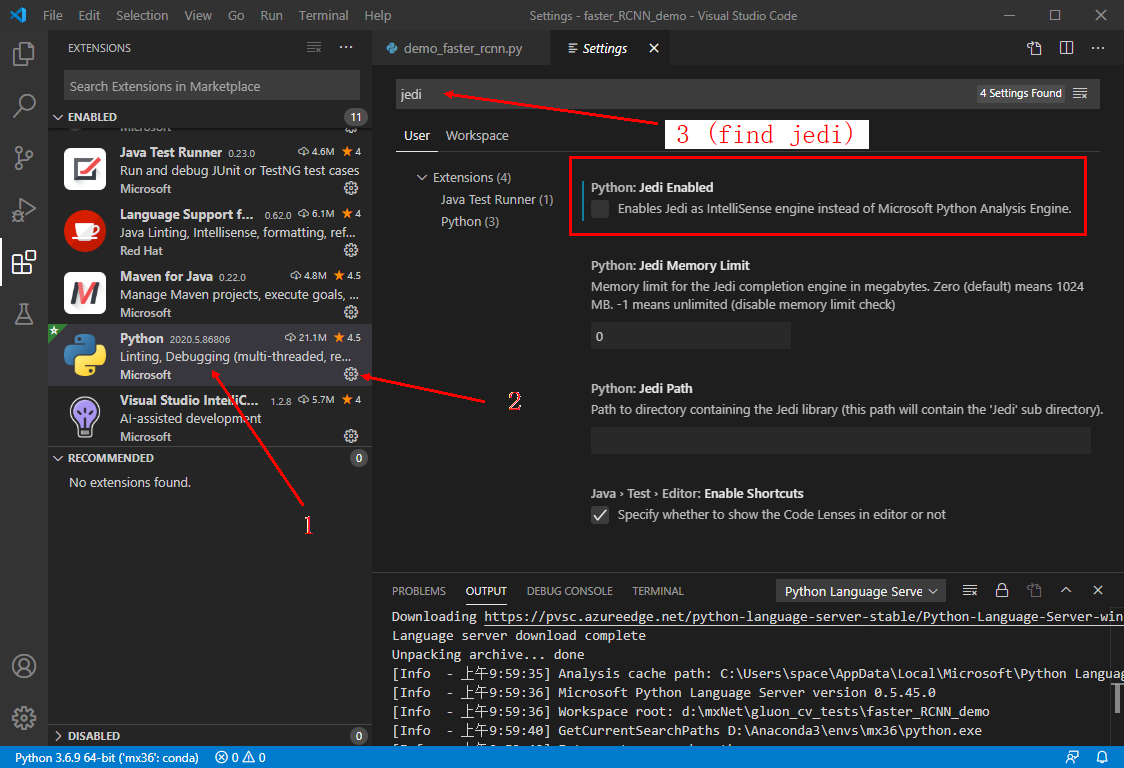 vscode如何安装官方提供的Microsoft.python.language server包?_vscode 没有python ...