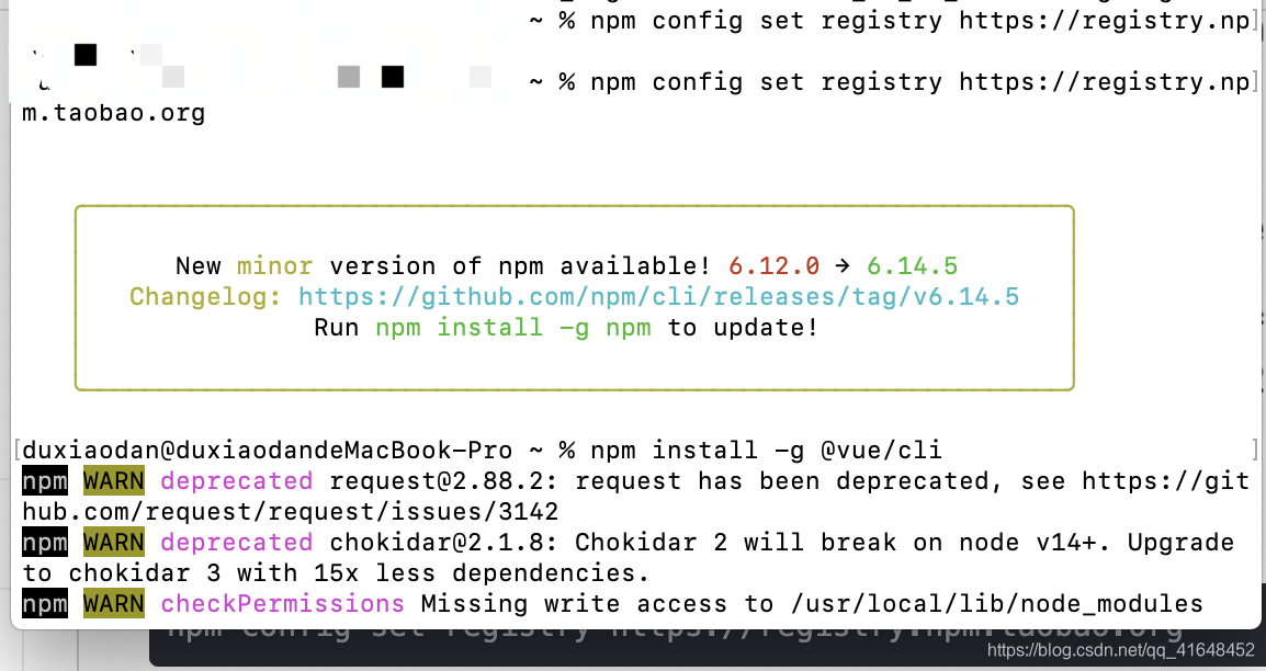 npm install -g @vue/cli 失败Amen的博客-