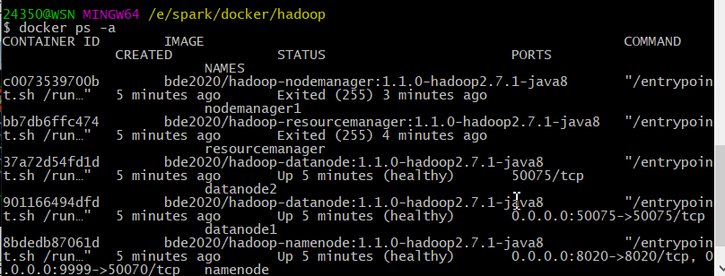 大数据课设笔记1：WIN10利用docker toolbox搭建hadoop和spark集群qq41188880的博客-