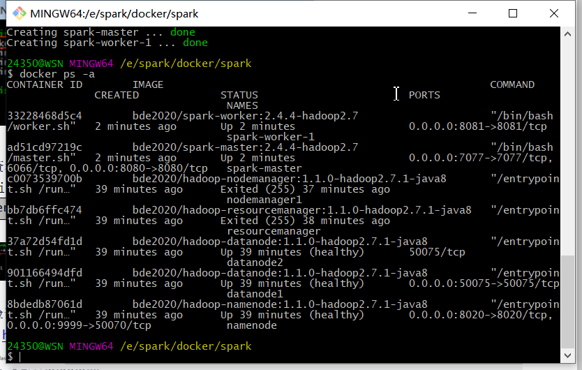 大数据课设笔记1：WIN10利用docker toolbox搭建hadoop和spark集群qq41188880的博客-