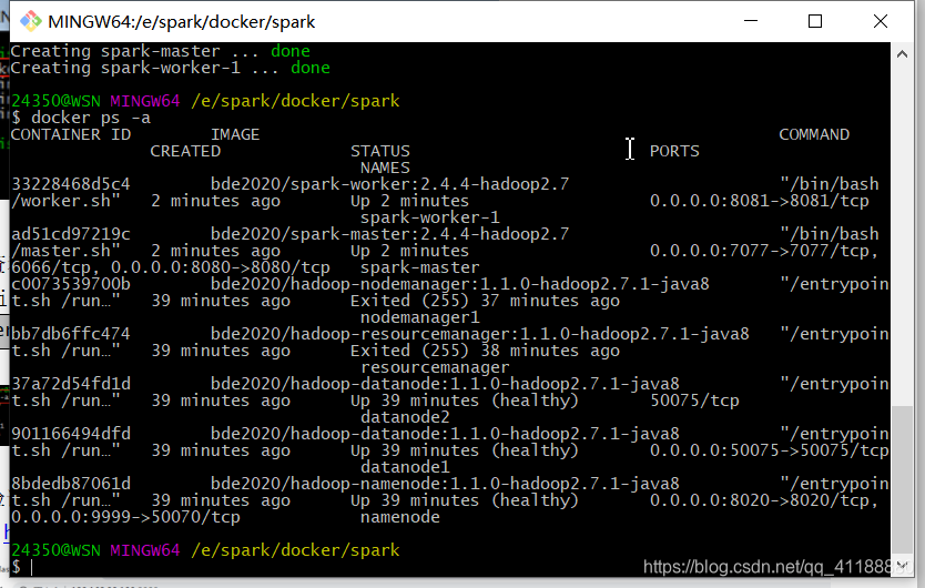 大数据课设笔记1:WIN10利用docker toolbox搭建hadoop和spark集群qq41188880的博客-