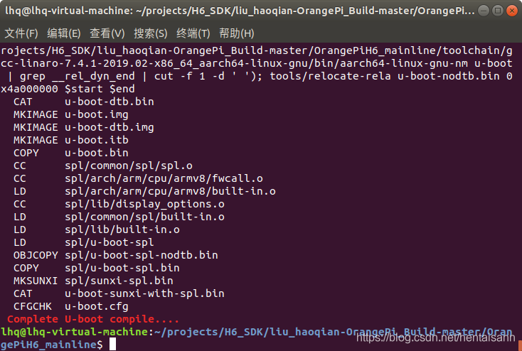 Orangepi 3 全志H6 uboot的编译与烧写hentaisann的博客-
