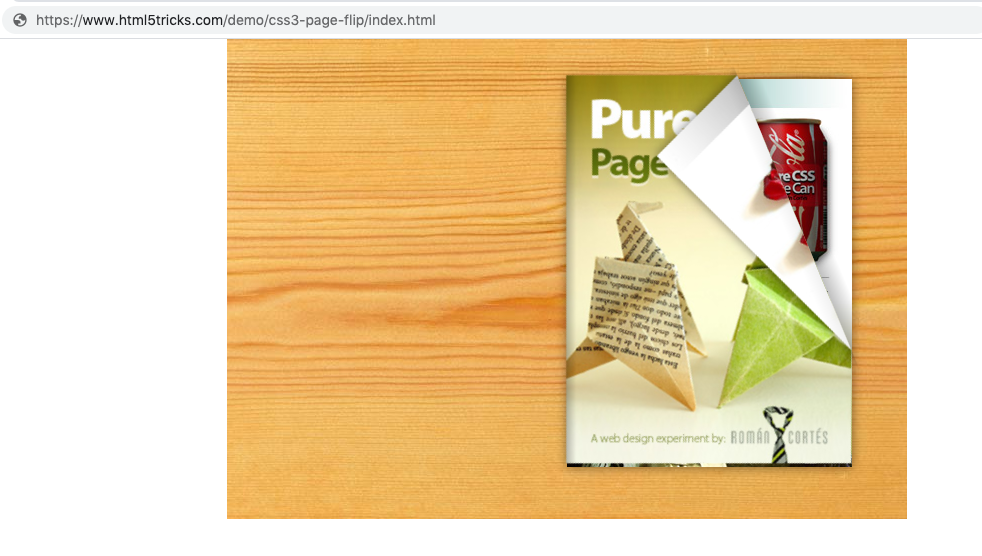 【前端】真实手感翻书,书页卷角,js翻页