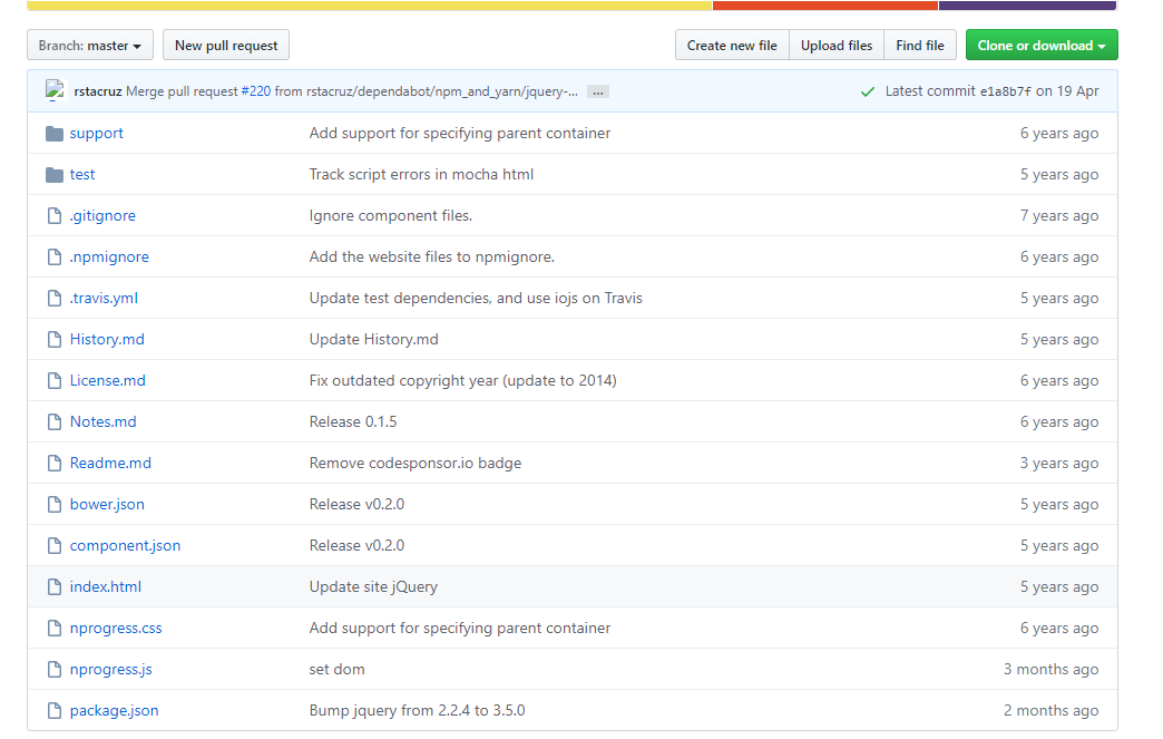 Nprogressgithub展示