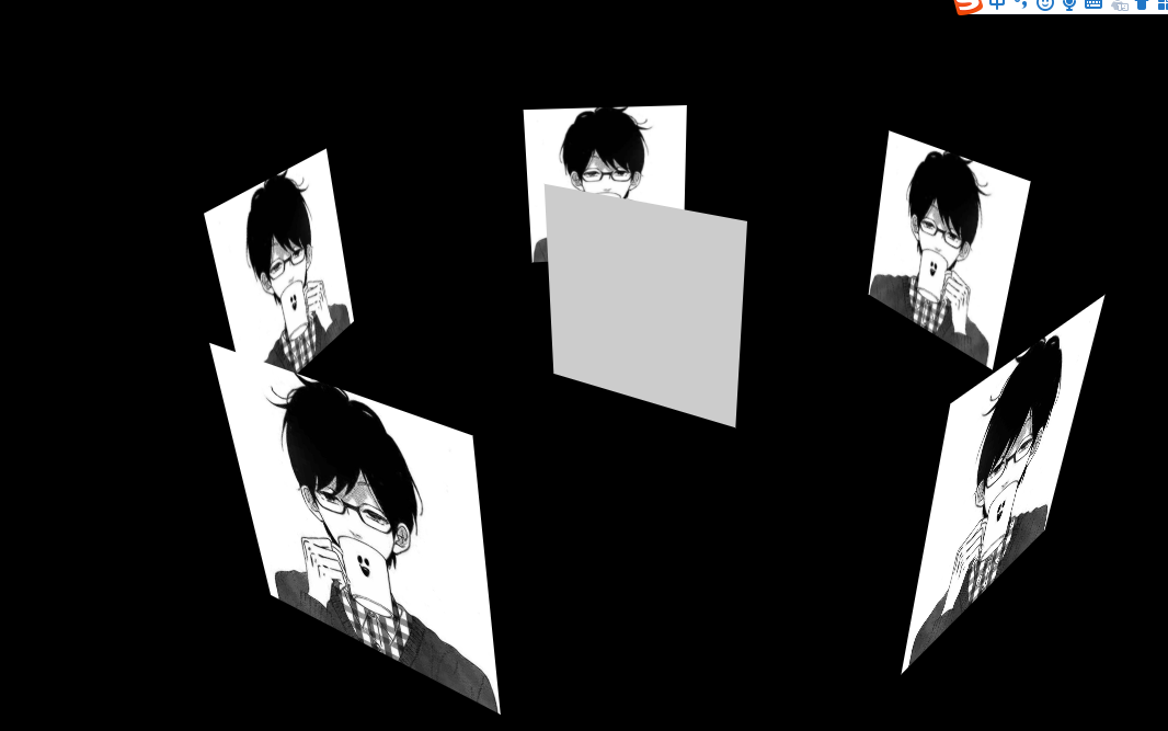js制作3d立体旋转相册