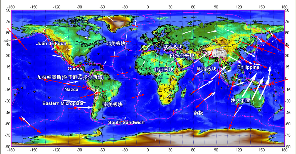 (a)在周边构造应力作用下,构造变形导致地壳运动和断层活动(b)应变在