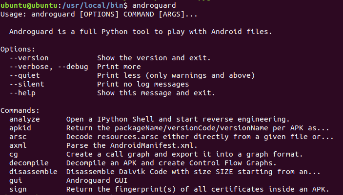 Ubuntu18.04.3下androguard安装，4小时匍匐前进终于搞定_ubuntu androguard_Goallegoal的博客 ...