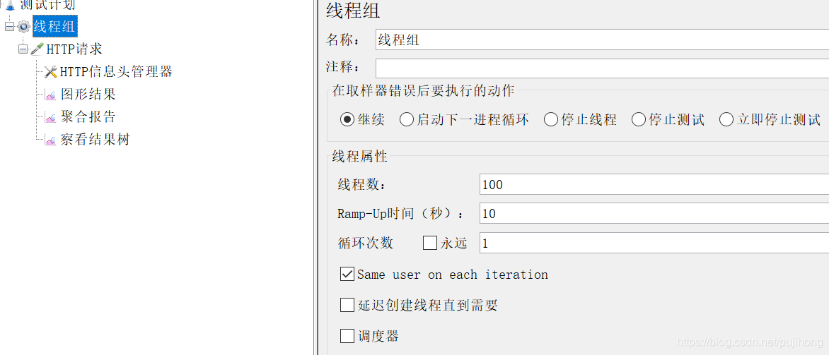 线程组配置