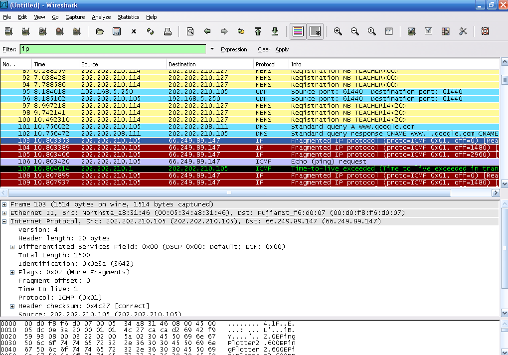 使用Wireshark分析-以太网帧与ARP协议-IP协议-ICMP-UDP协议-TCP协议-协议HTTP-DNS协议CoutCodes的博客-解释和对比各字段的值及含义