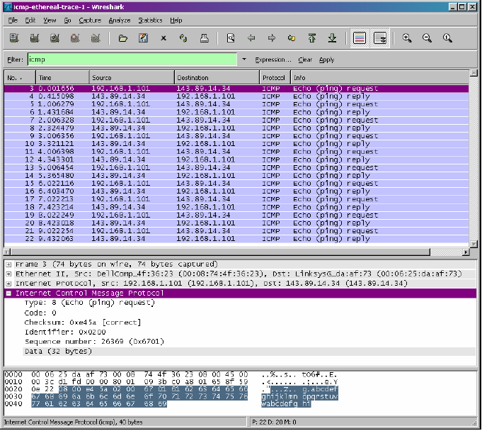 使用Wireshark分析-以太网帧与ARP协议-IP协议-ICMP-UDP协议-TCP协议-协议HTTP-DNS协议CoutCodes的博客-解释和对比各字段的值及含义