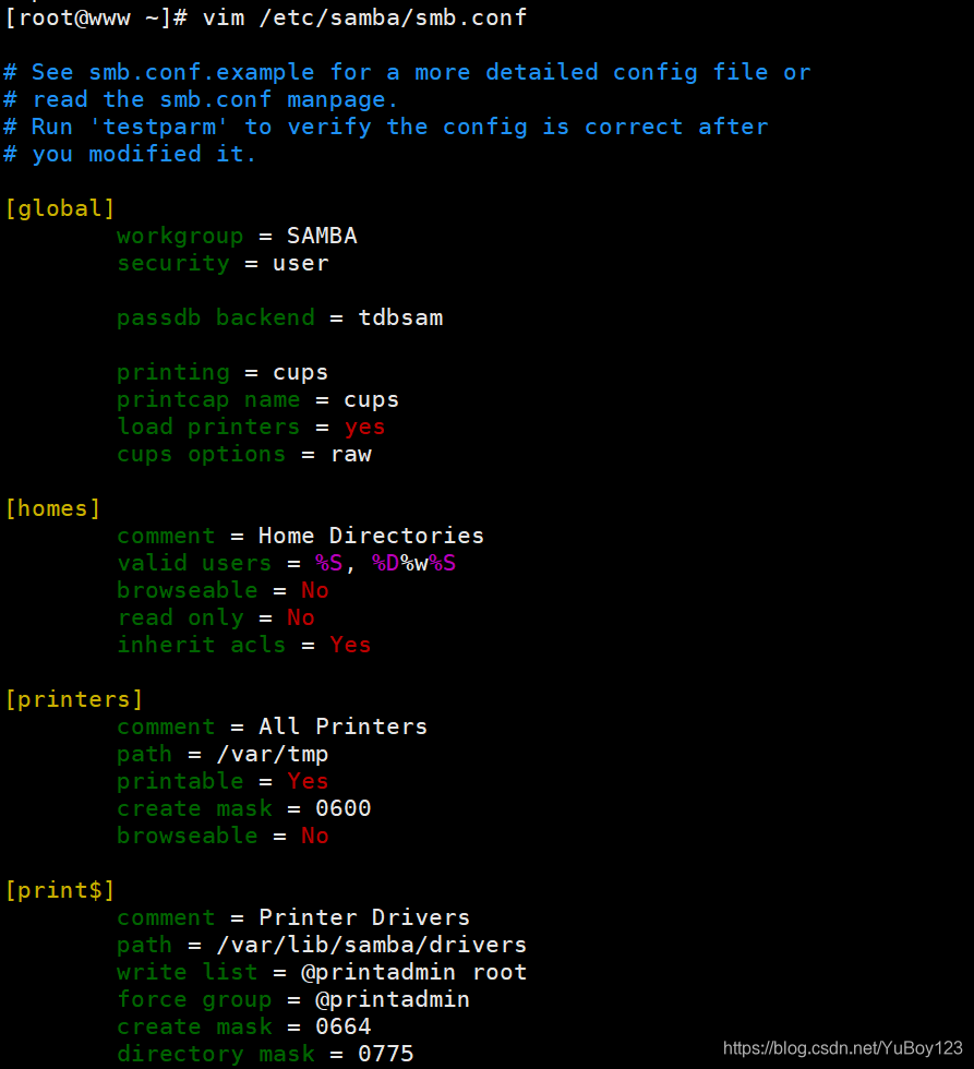Samba文件共享服务YuBoy123的博客-
