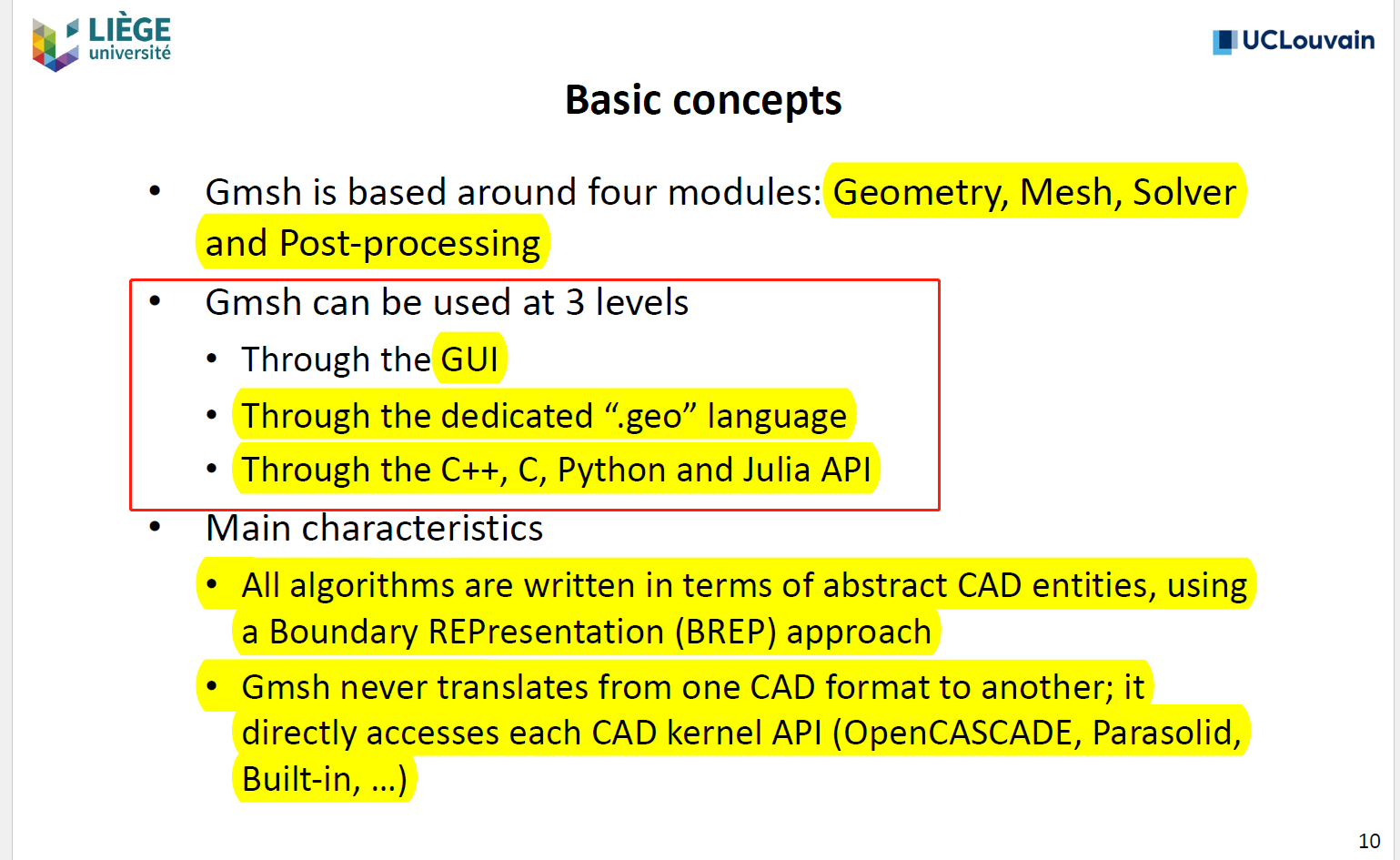 Gmsh quick start tutorial --2. 