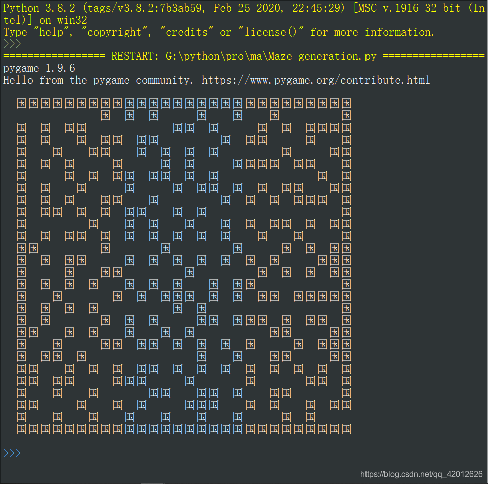 Python 制作迷宫游戏(一)——地图