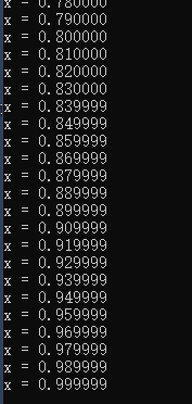 C语言 浮点数从0递增至1.0的过程꧁༺ʚvv༒catɞ༻꧂的博客-