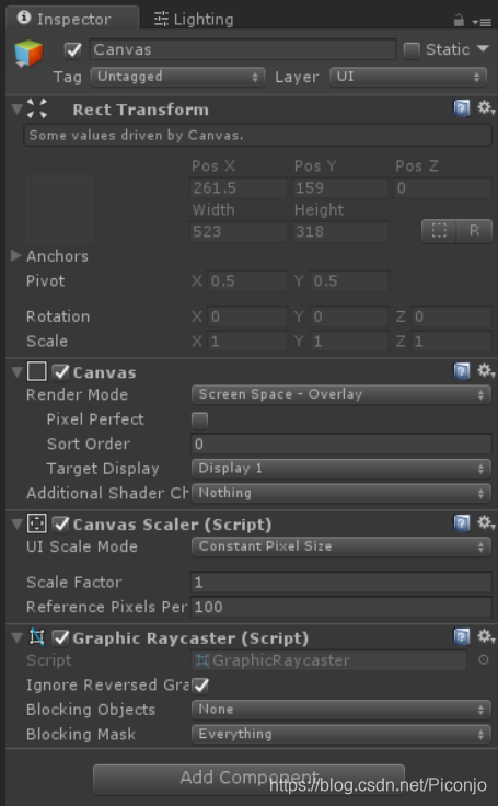 Unity学习笔记(07):UGUI的Canvas、Image组件"✧treasure mountain✧"-
