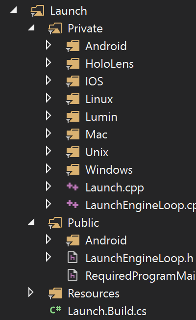 UE4_Lanuch文件夹