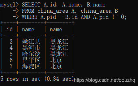 MySQL数据库学习笔记（9）- DQL之表连接（内连接、外连接、自连接）