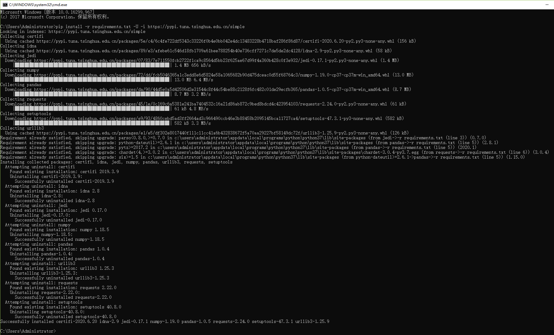 Python pip的实用操作(pip requirements.txt批量安装）_pip安装requrmentCSDN博客