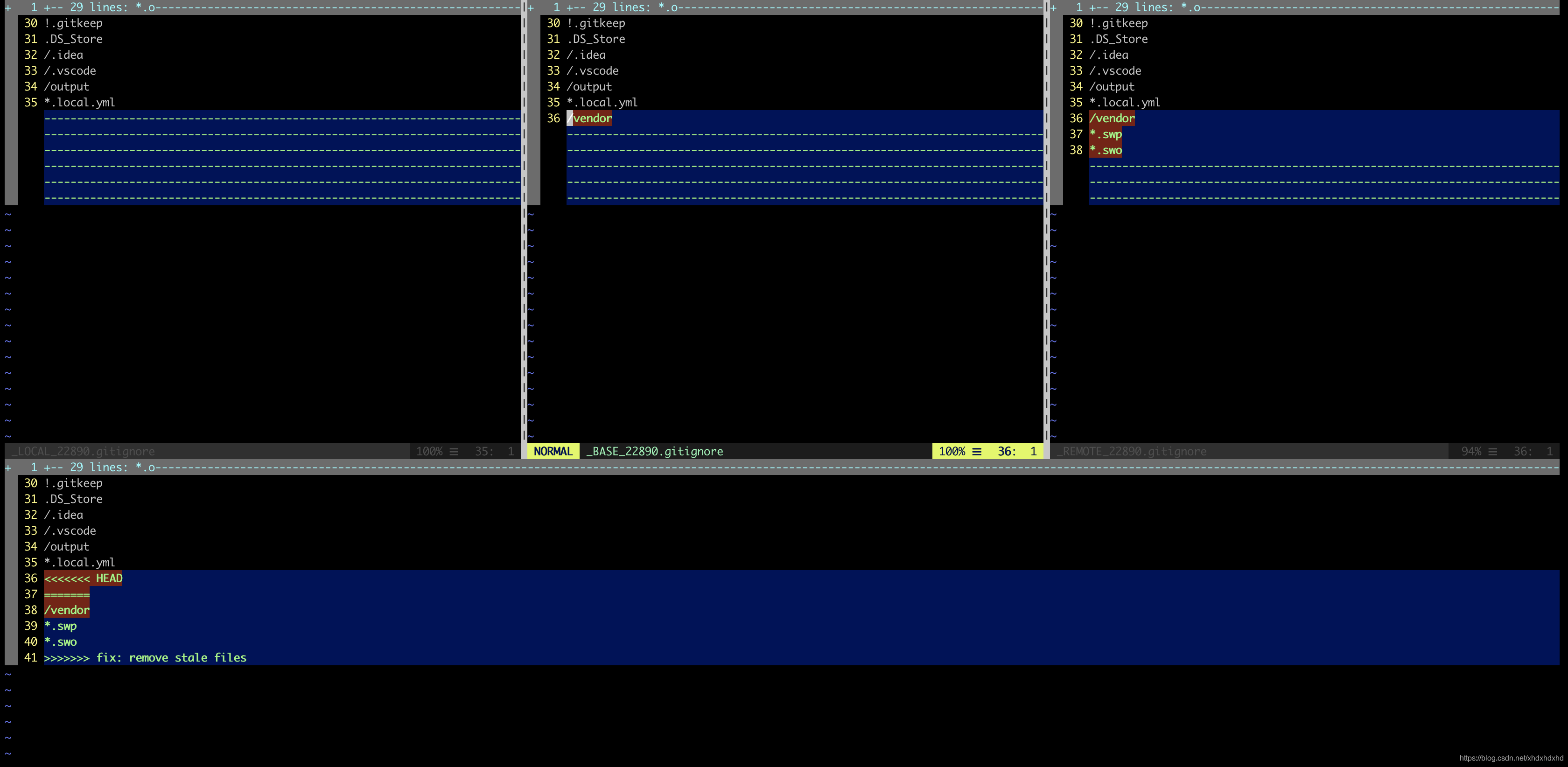 【shell】vimdiff和git mergetool_git mergetool vimdiff3-CSDN博客
