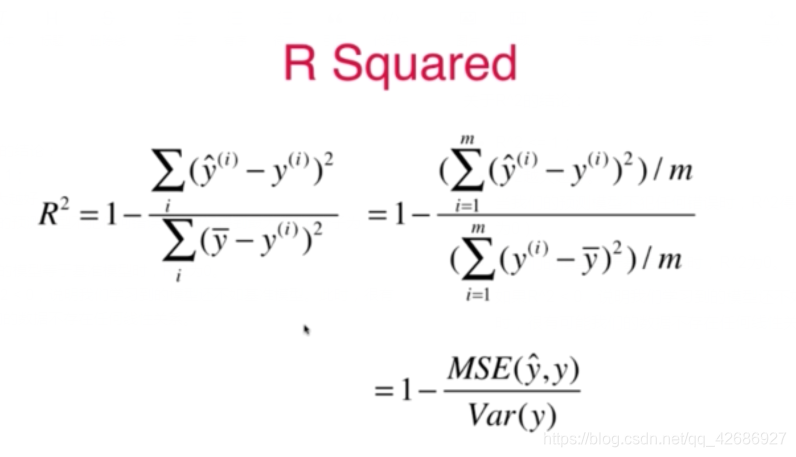 Python3入门机器学习之3.6最好的衡量线性回归法的指标:R Squared_python rsquared-CSDN博客