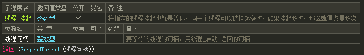 511遇见易语言API模块线程挂起(SuspendThread)