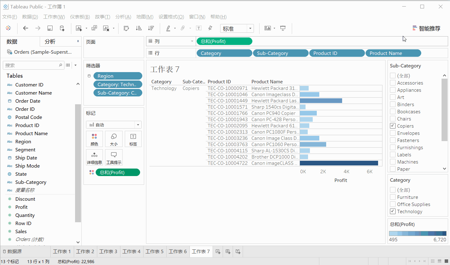 一文带你入门 tableau (动图预警!