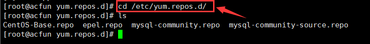 进入/etc/yum.repos.d/目录