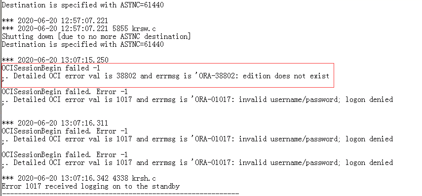 一次特别的ADG ORA-16191故障解决