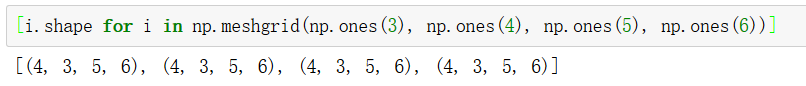 np.meshgrid 举例